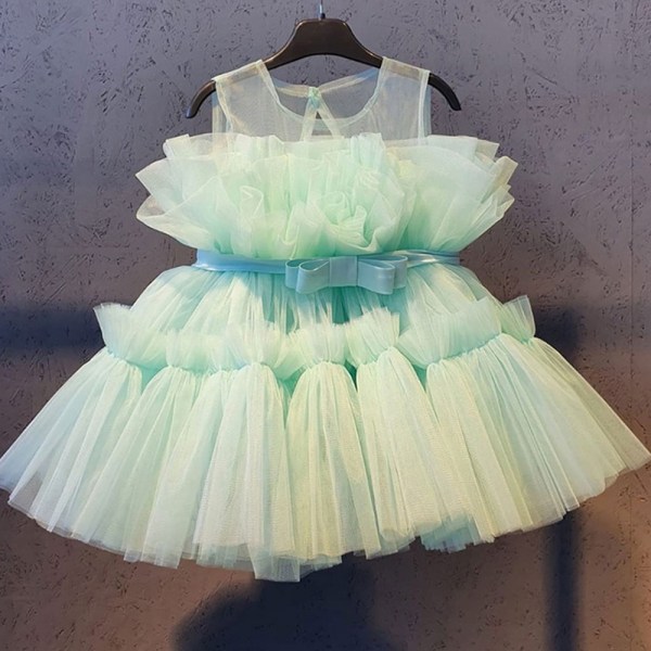 Baby Girl Princess Dress Bowknot Paljetter Klänningar