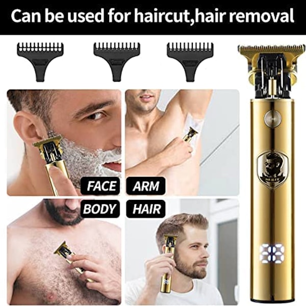 Professionella hårklippare för män Sladdlösa frisörsklippare