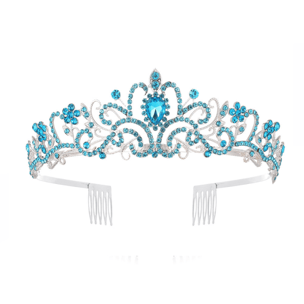 Tiara kronor för kvinnor flickor Elegant Princess Crown Tiaras för