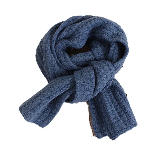 Preppy enkel enfärgad stickad scarf för barn