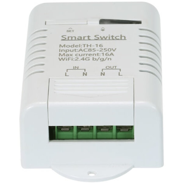 eWeLink TH-16 Smart Wifi Switch 16A/3500W Temperaturövervakning Trådlös Home Automation Kit med DS18B20 Vattentät temperatursensor kompatibel