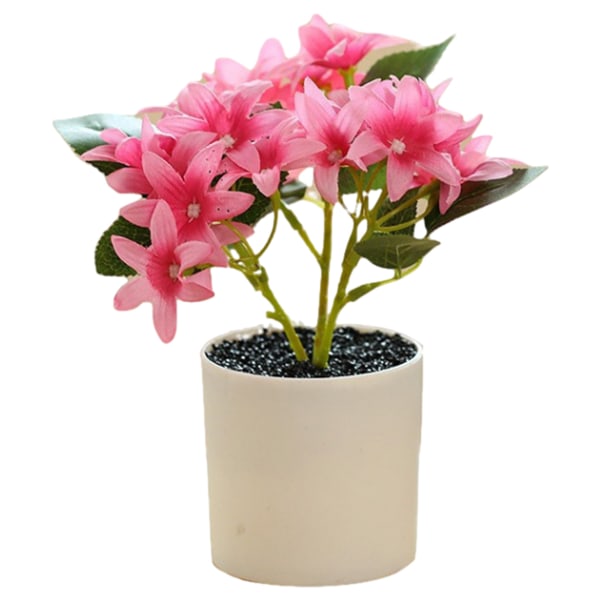 Falsk blomma simulering blomma fembladiga hortensia bonsai