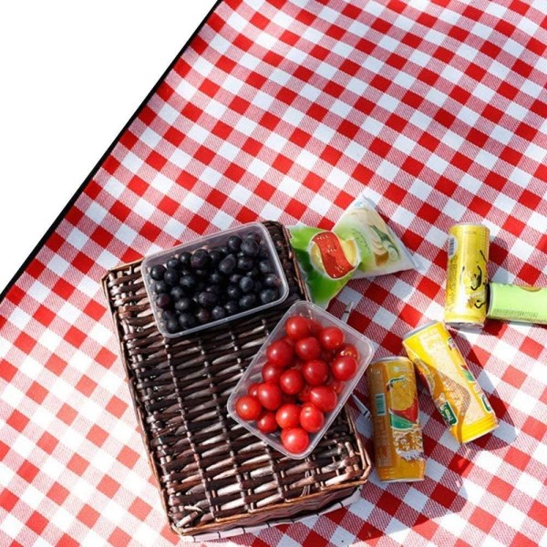 Picknickfilt 200 X 200CM XXL 2-7 personer Vattentät strandfilt Campingfilt Thermal Familjestorleksmatta för picknick, uteservering,