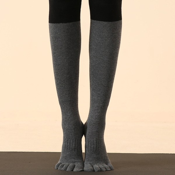 Slip knä tå strumpor för kvinnor - Pilates, Yoga, strumpor med grepp