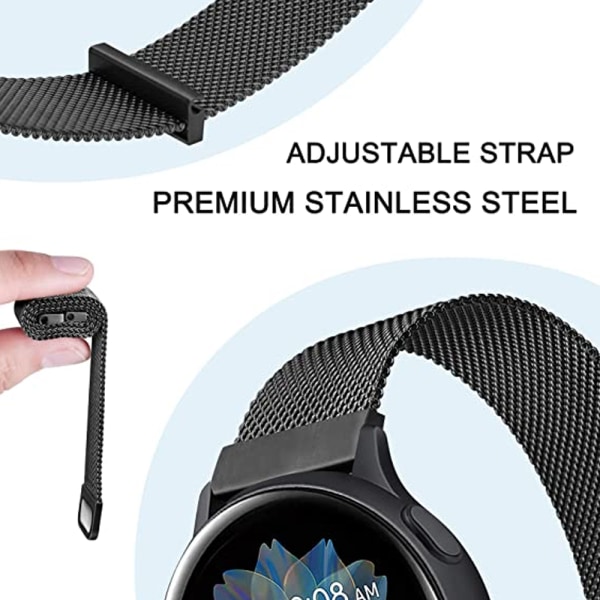 Metal Fashion Strap kompatibel med Samsung Watch3 45 mm, watch