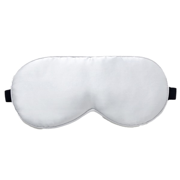 Silk Sleep Eye Mask för män kvinnor, Bekväm mjuk ögonmask silver grey