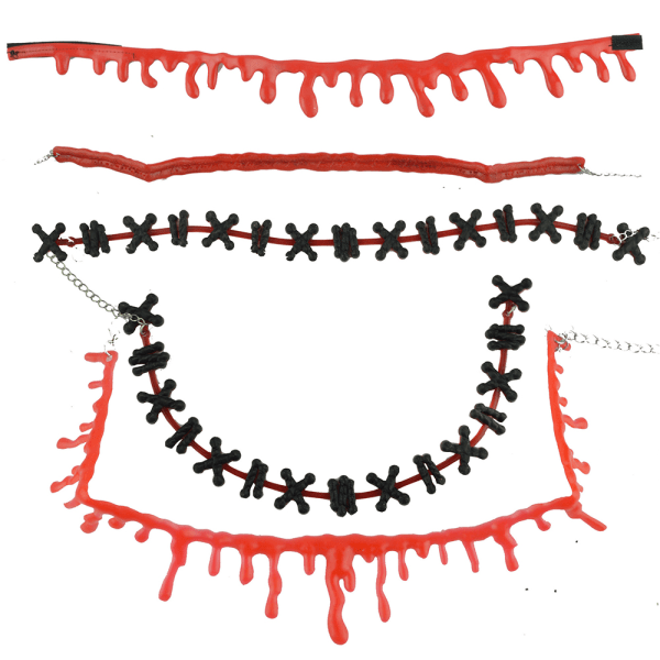 Halloween Halsband Vampyr Blod Choker Halsband Läskigt