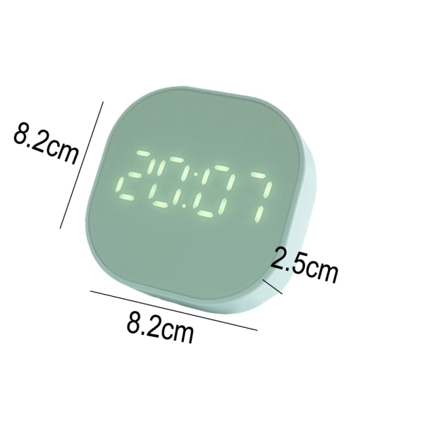 Digital väckarklocka, multifunktionell magnetisk LED-smart sensor green