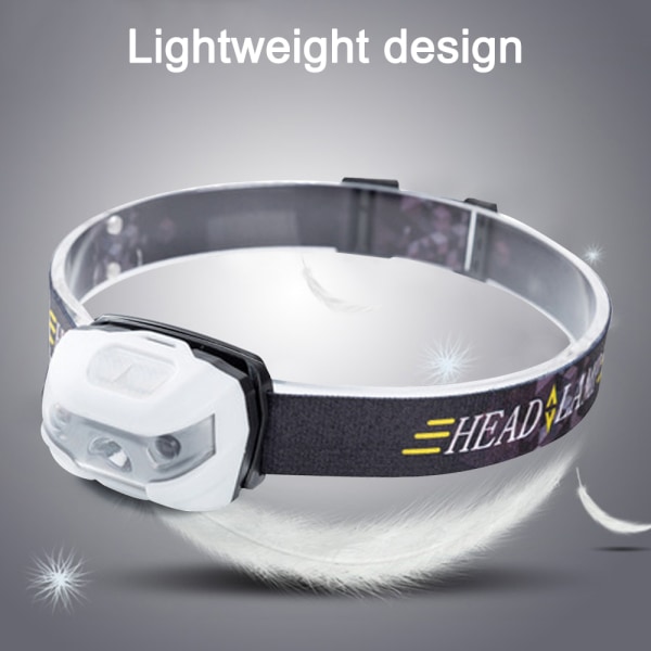 LED-strålkastare uppladdningsbar, superljus, 3 lägen, IPX4 vattentät White