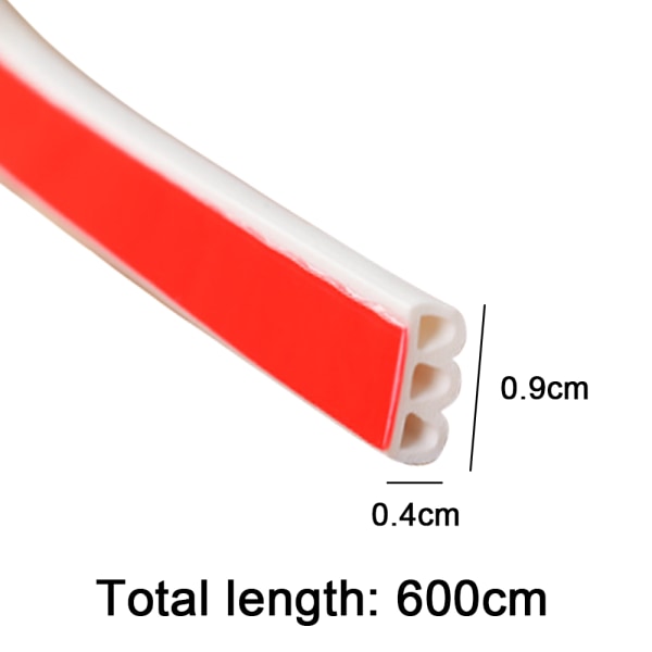Silikon gummidörrtätning för dörrar och fönster, längre