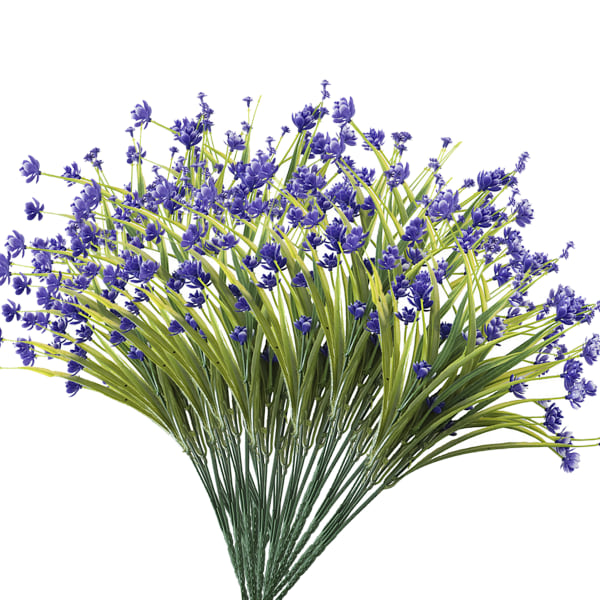 20 buntar konstgjorda blommor utomhus UV-beständiga falska blommor