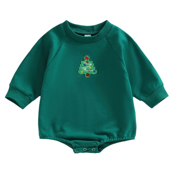 Jul Vinter Jumpsuit kläder för Baby Romper Sweatshirt