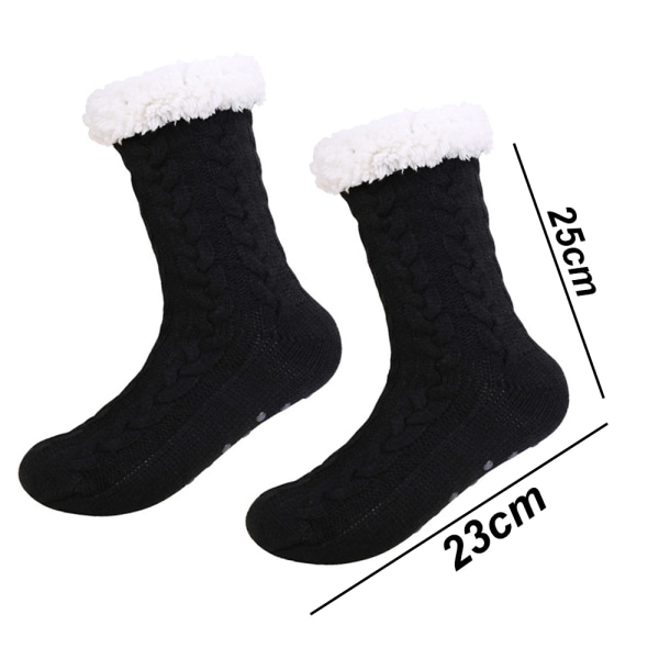 Fuzzy Slipper Socks Fluffy Mysiga Vintervarma strumpor