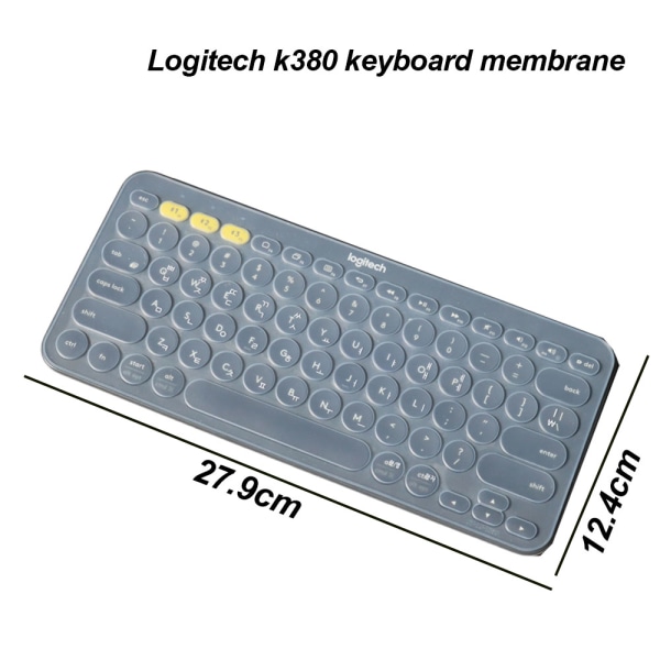 Logitech k380 tangentbordsfilm original heltäckande tyst