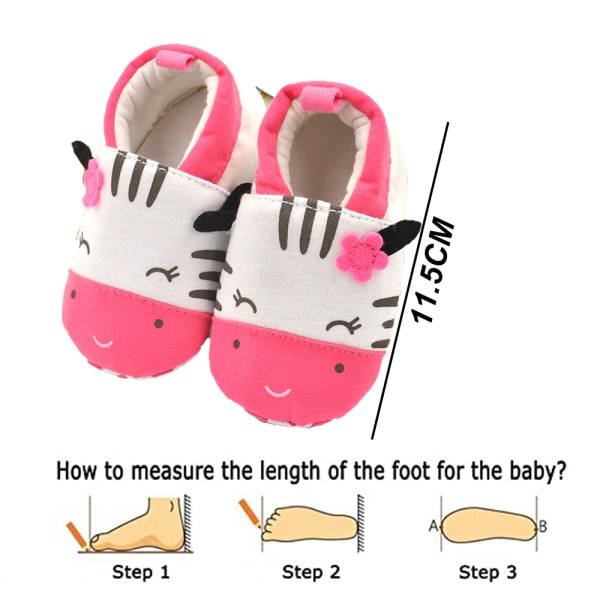 Baby sula halkfria bomullsskor tecknade skor