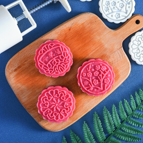 Kex mooncake mould med justerbar tjocklek jul biscu