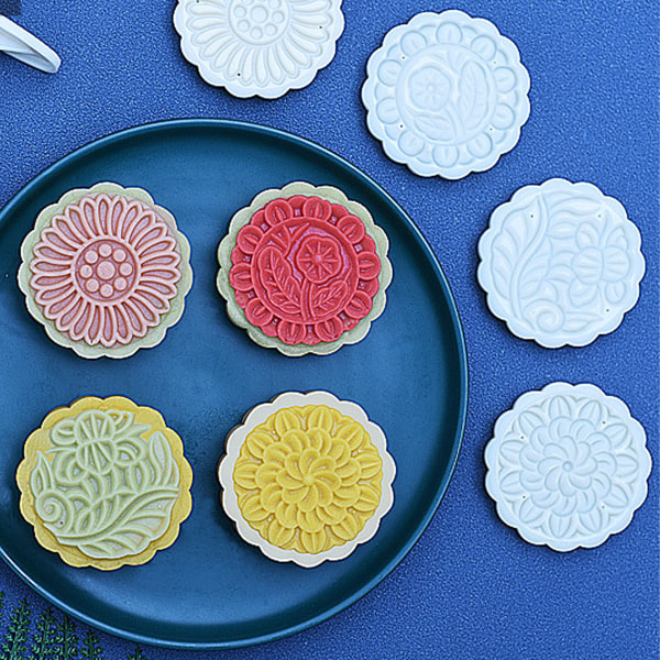 Mooncake form, midhöstfestivalen DIY handpressade kakor stam