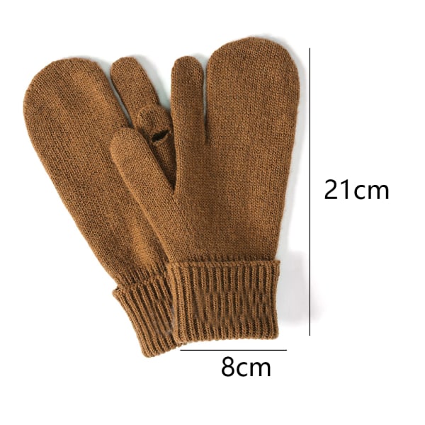 Fingerlösa handskar med mockapalm