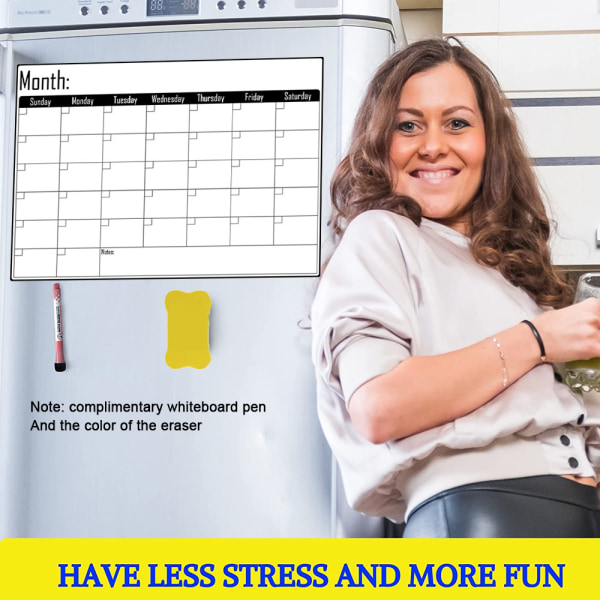 Magnetic Dry Erase Calendar - Vertikal kalender för