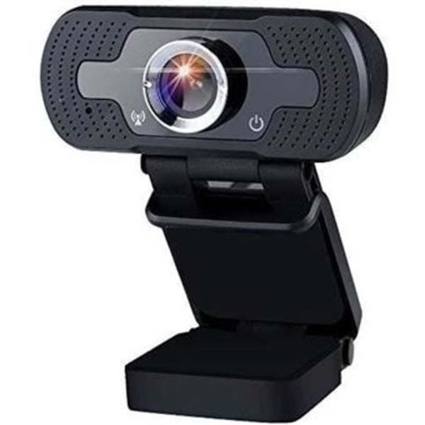 Full HD 1080P webbkamera USB 2.0 webbkamera med inbyggd mikrofon Stereo brusreducerande webbkamera PC Bärbar Stationär dator Plug and Play för video