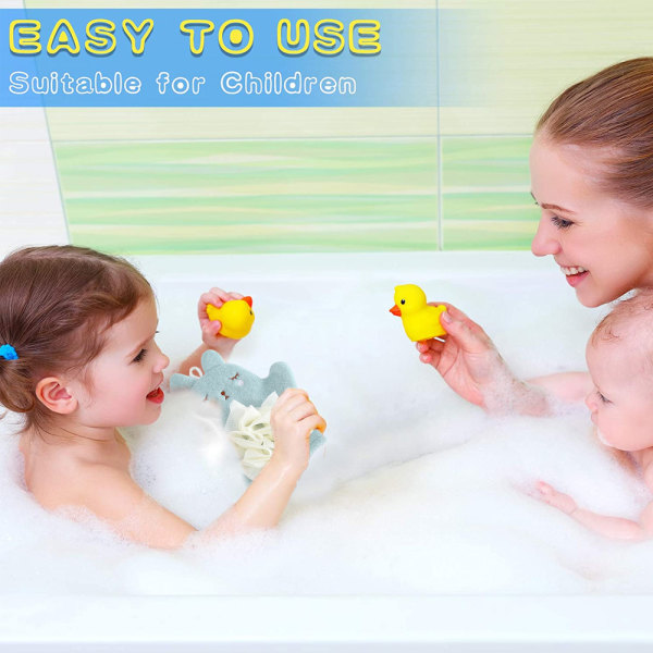 Baby Bath Mitt Tvättlappar Barn Tvätthandskar Bad Body Scrub för