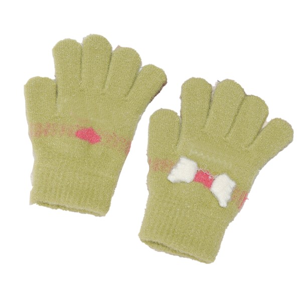 Barns söta Kitty varma handskar vinterstickade vantar