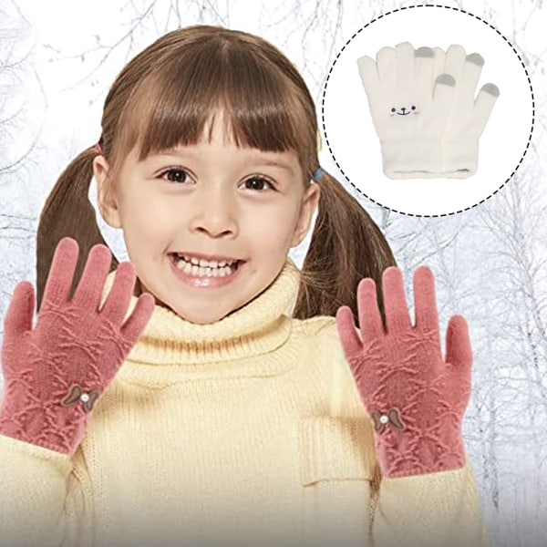 Barnhandskar Vinterhandskar i ull för pojkar och flickor