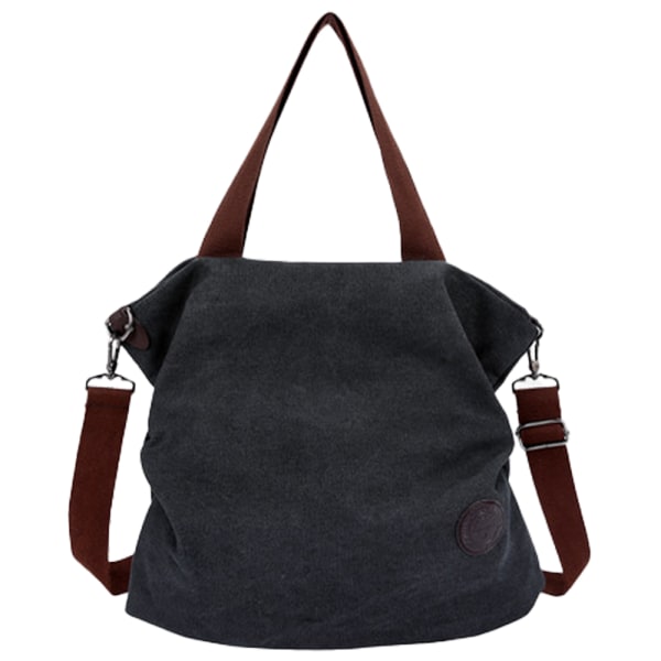 Dams canvas crossbody-väska, fritidsmode konstnärlig canvas