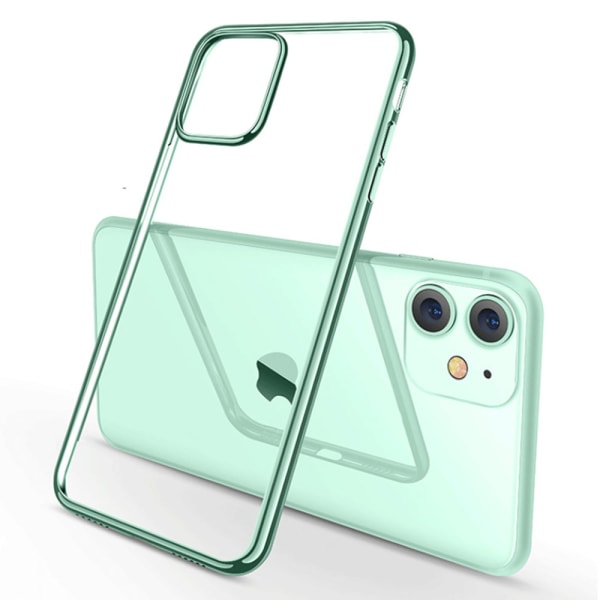 Väsentlig för iPhone 11 Fodral, Slim Clear Soft TPU, Flexibelt Silikonfodral för iPhone 11 6.1-Tum - Grön