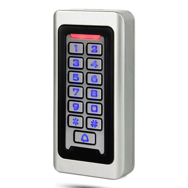 Digicode Dörrkod Knappsats IP68, Lefou Vattentät metall Access Control PIN RFID 125KHz DC12V-24V Bakgrundsbelyst Wigan 26 2000 Användare för Garage Home Apartment