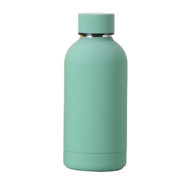 Vattenflaska i rostfritt stål, liten flaska Sportkopp Varm och green 350ml