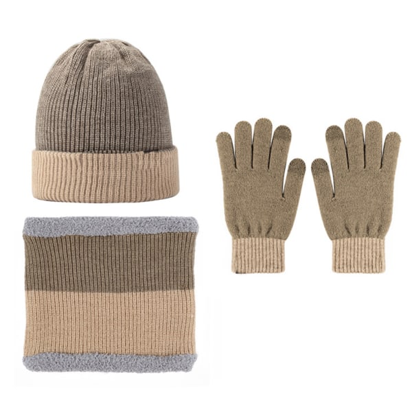 Vinter mössa Scarf Touchscreen Handskar Set för män och kvinnor