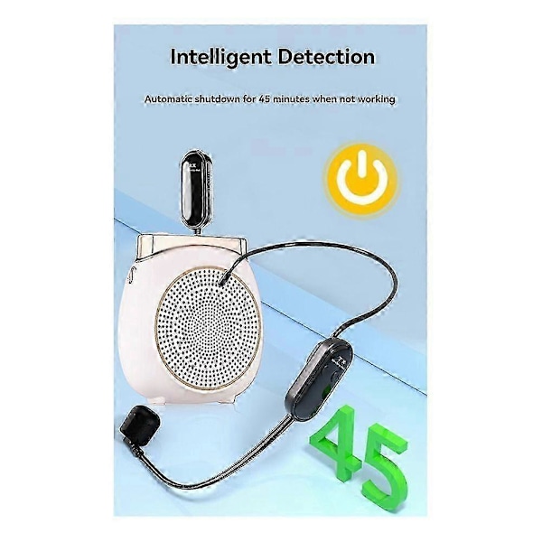 2.4G Trådløst Mikrofon Headset Lang Rekkevidde 30M for Stemmeforsterkere, Høyttalere, Karaoke, Undervisning, Utendørs Taler
