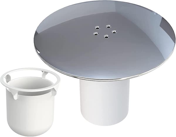Ersättningspropp för duschavlopp - 90 mm - Högt flöde - 115 mm - Kromfinish