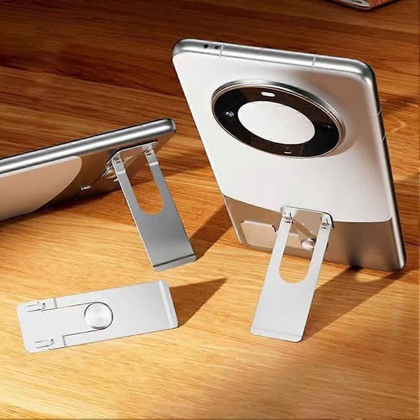 Mini Folding Phone Back Sticker Stand For Mobile Phone Tablet Universal Model Svart