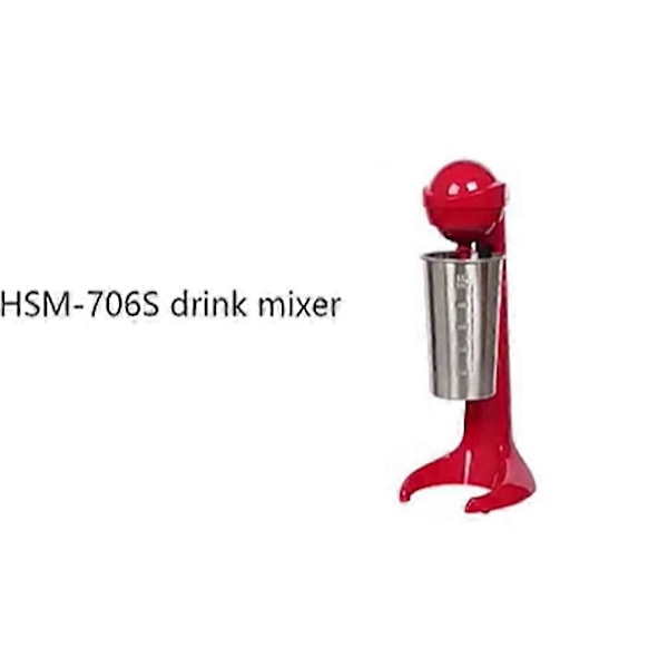 Beach DrinkMaster Elektrisk Drinkmixer, Retro Milkshake-maskin & Mjölkskummare för Restaurang, Kaffe
