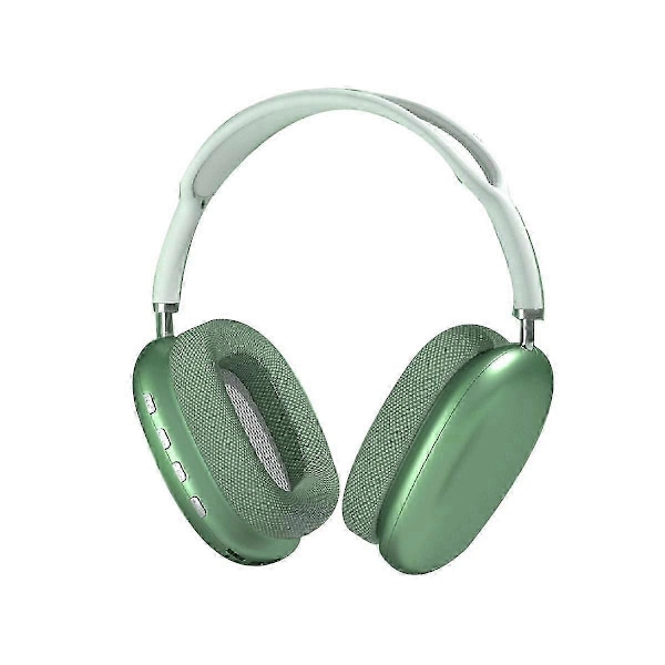 Trådløse Over-Ear Hovedtelefoner Bluetooth 5.0 Headset med Mikrofon til Telefon PC Computer - grøn