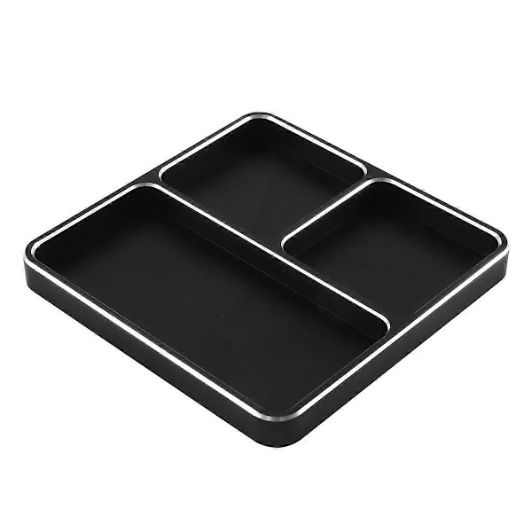 100X100Mm Metal Skruebakke Skrueholderplade RC Bil RC Båd Drone RC Model Reparationsværktøj Disk, Sort