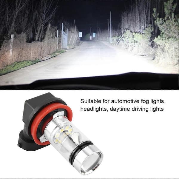H11 H8 Tåkelys 100W 20LED Bil Tåkelys Frontlys Pære Hvit