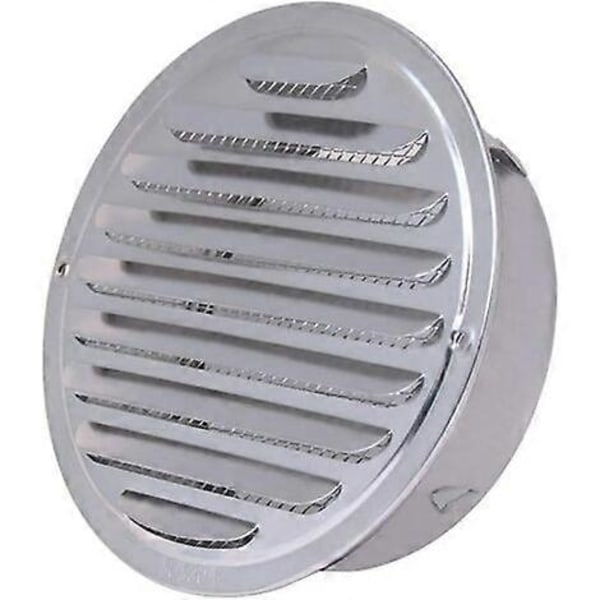 Luftventil i rostfritt stål, sfärisk förtjockad ventilationsgaller väggmonterad spiskåpa avgasrör badrum köksventiler (200 mm)