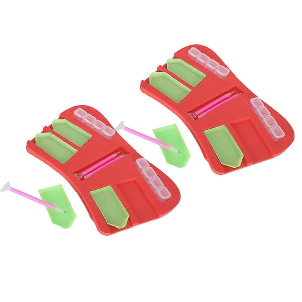 2 Set Diamantmålningstillbehör Bricka Organizer Hållare Multi-Batch Behållare Pennverktygssats
