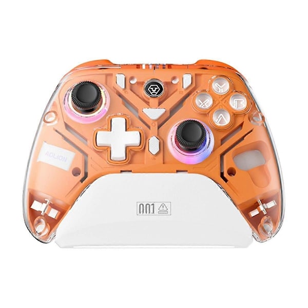 K10 Spelkontroll med Laddningsstation RGB Hall Effect Joystick Trigger för Switch/PC Orange