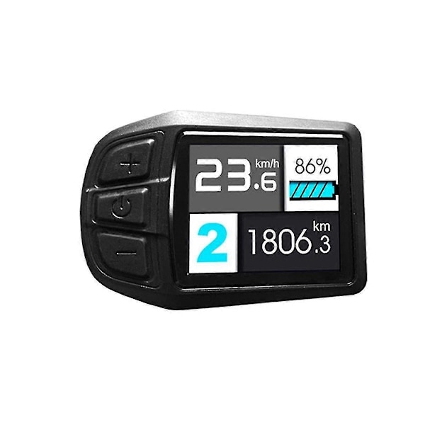 LCD TFT UKC3 Display Hastighetsbatteritidsindikator för Elcykel 24V 36V 48V Motoromvandling