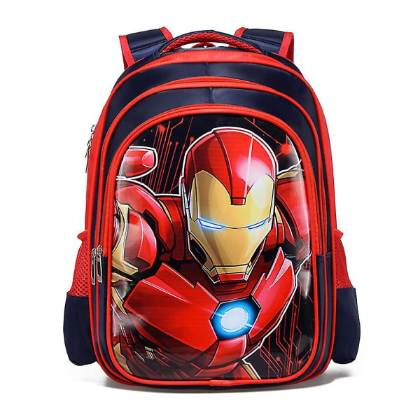 Lapset Poika Tyttö Iron Man Captain America Printed reppu Reppu koulun juniorilaukku iron Man