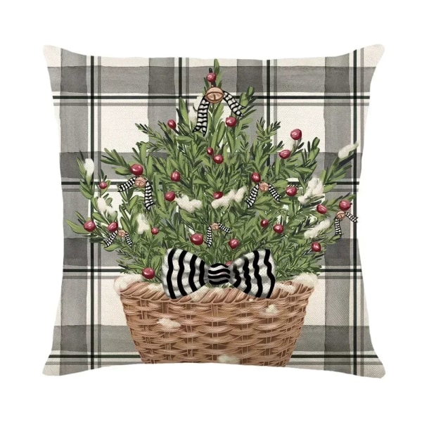 45cm Hyvää Joulua Tyynynpäällinen 2023 Joulukoriste Kodin Sisustus Uuden Vuoden Joulukoriste 2024 2 45x45CM