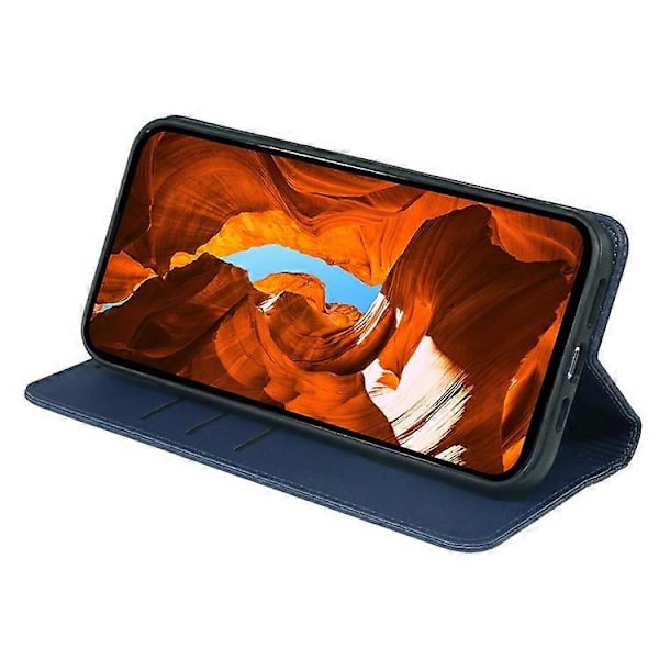 Kompatibelt för HMD Pulse / Pulse+ Fodral Plånbok Läder Telefonskal Lyckoklöver Prägling Blue