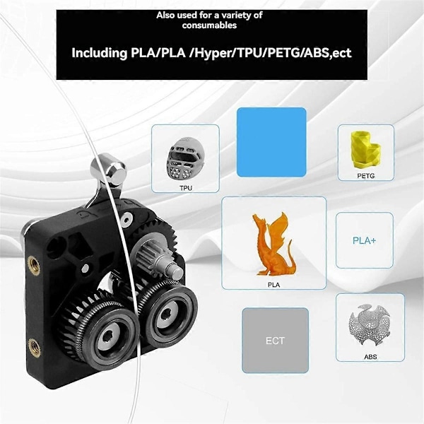 Täysmetallinen filamenttivetopyörä K1/K1C/K1 Max/Ender3 V3 -ekstruuderin pyörän päivitykseen, karkaistu teräs