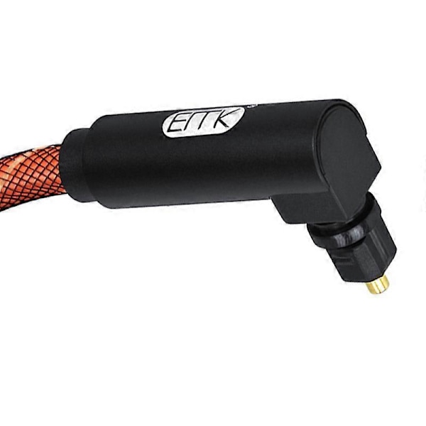 90 Graders Optisk Kabel 5.1 Digital Lyd SPDIF Fiber Optisk Audio Toslink Kabel 1M