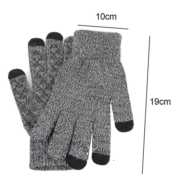 Knit Thermal Gloves, Villa Liukumaton Kosketusnäyttö Käsineet Käsineet Style3