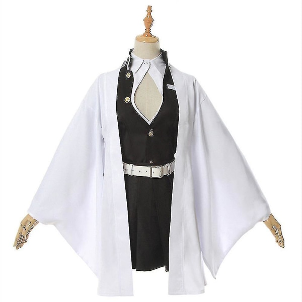 Nopea toimitus Anime Demon Slayer Kimetsu No Yaiba Kimono Kanroji Mitsuri Puku Aikuisille Lapsille With wig M